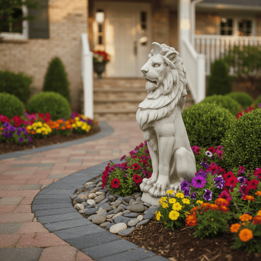 Guardian Lion Garden Statue (31-Inch)