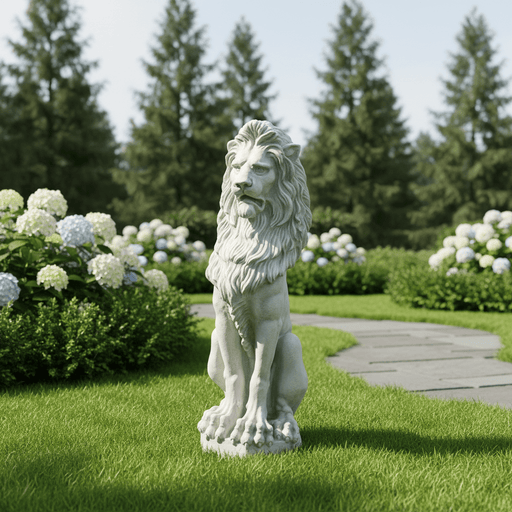 Guardian Lion Outdoor Statue (45-Inch)