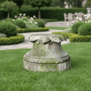 Hale Petal Base Outdoor Statue (14 - Inch) Side Angle