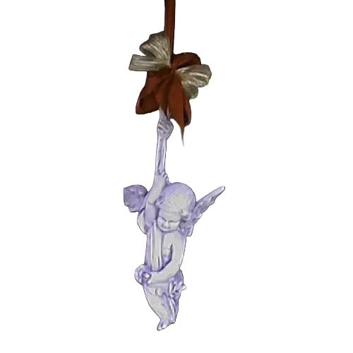 Hanging Ornamental Winged Cherub Figurine Outdoor Statue (27-Inch)