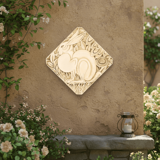 Hare Garden Statue (18 - Inch) Side Angle