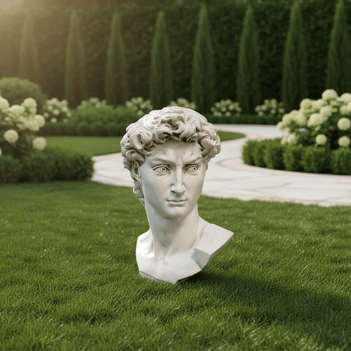 Head Of David From Orig Bust Display Decor (48 - Inch) Side Angle