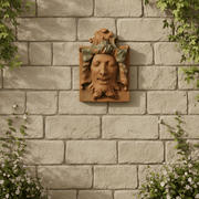 Heckling Green Man Statue (15 - Inch) Side Angle