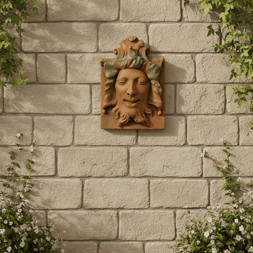 Heckling Green Man Statue (15 - Inch) Side Angle