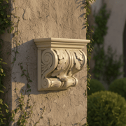 Hennsley Scroll Outdoor Bracket (21 - Inch) Side Angle