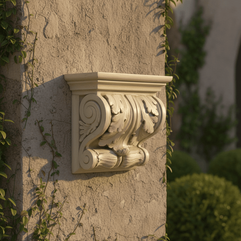 Hennsley Scroll Outdoor Bracket (21 - Inch) Side Angle