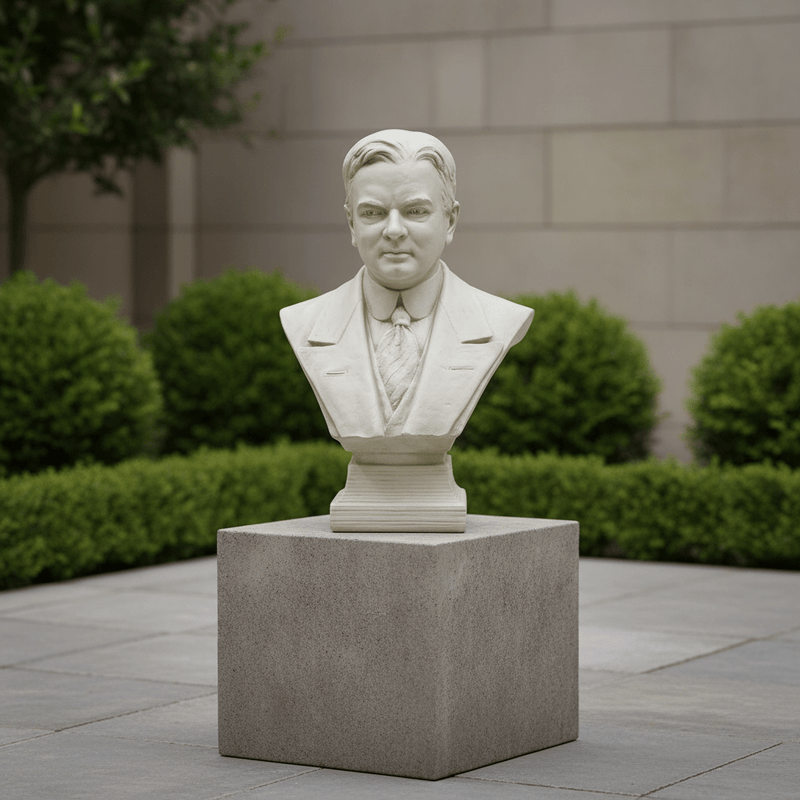 Herbert Hoover Bust Display Decor (26-Inch)