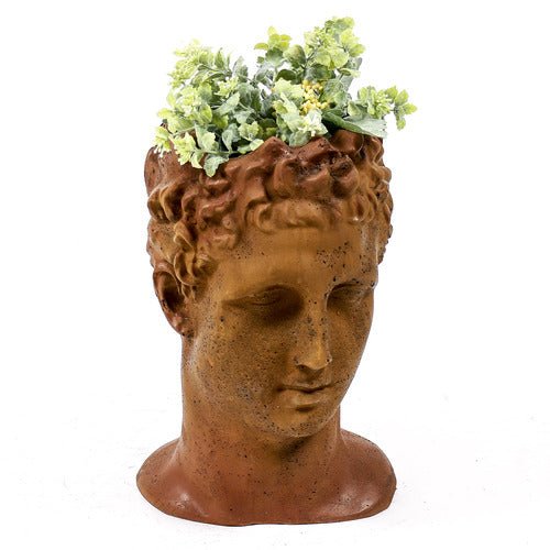 Hermes Head Planter Bust Display Decor (15 - Inch)