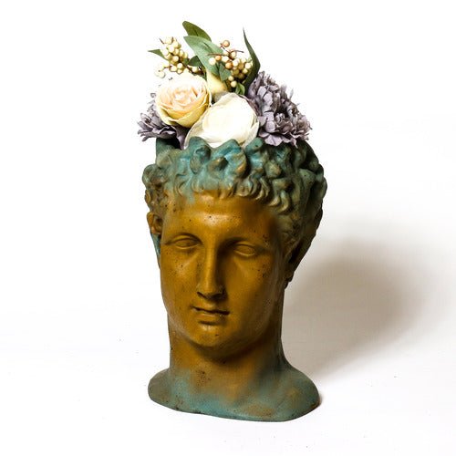 Hermes Head Planter Bust Display Decor (15 - Inch)