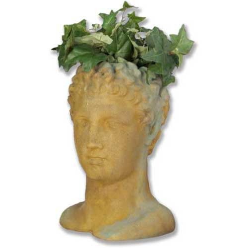 Hermes Head Planter Bust Display Decor (15-Inch)