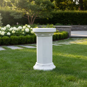 Hex Column Outdoor Statue (29 - Inch) Side Angle