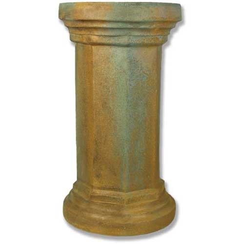 Hex Column Outdoor Statue (29 - Inch) Side View