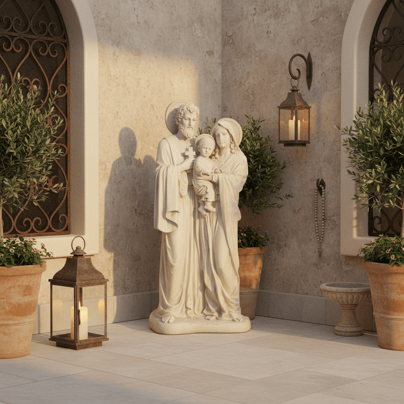 Holy Family Statue (59 - Inch) Side Angle