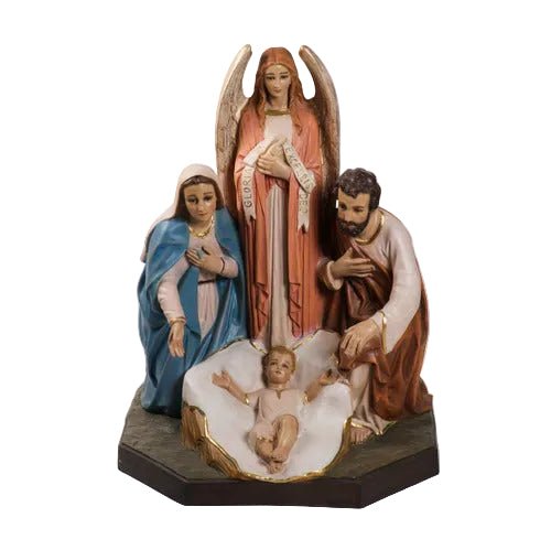 Holy Family with Angel Statue (38-Inch)