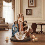 Holy Family with Angel Statue (38-Inch)