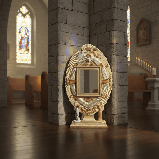 Holy Shrine Religious Statue (68 - Inch) Side Angle