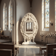 Holy Shrine Religious Statue (68 - Inch) Side Angle
