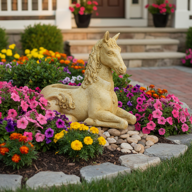 Horse Garden Planter Statue (23-Inch)
