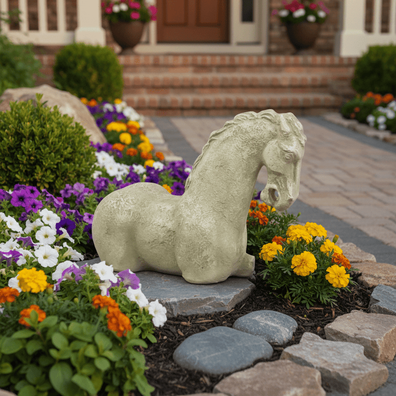 Horse Garden Statue (13-Inch)