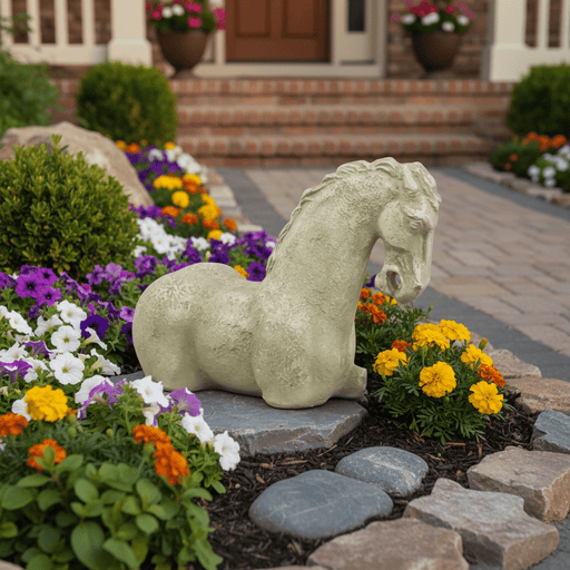 Horse Garden Statue (13-Inch)