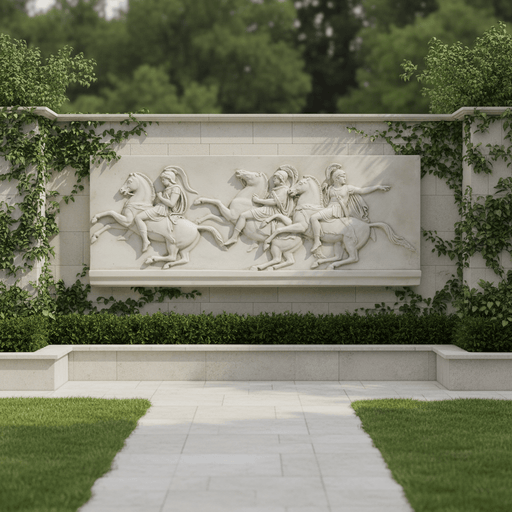 Horse Garden Statue (24 - Inch) Side Angle