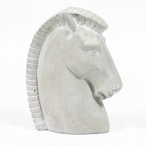 Horse Head Garden Statue (16 - Inch) Different Angle