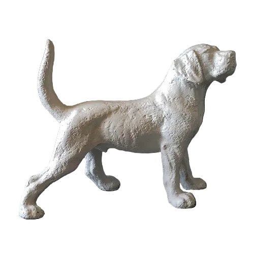 Hound Dog Garden Statue (12 - Inch) Side View
