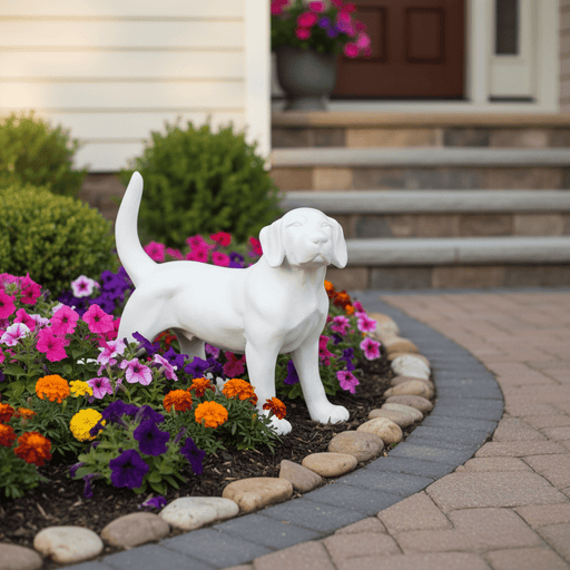Hound Dog Garden Statue (12-Inch)