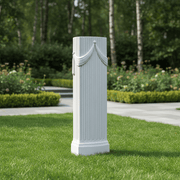 Hungford Pillar Outdoor Statue (37 - Inch) Side Angle