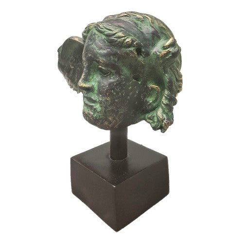Hypnos Head on Base Bust Display Decor (13 - Inch) Side Angle