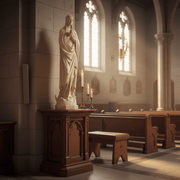 Immaculate Conception Mary Statue (60 - Inch) Side Angle