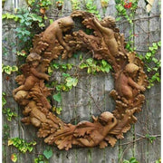 Infant in Leaves Garden Plaque (30.0 - Inch)