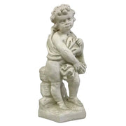 Innocent Cherub with Base Outdoor Statue (24 - Inch)
