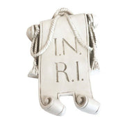 INRI Plaque Outdoor Catholic Plaque (9.8 - Inch) Side View