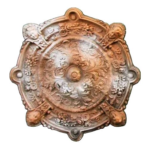 Intorno Medallion Outdoor Plaque (35.0 - Inch) Side View
