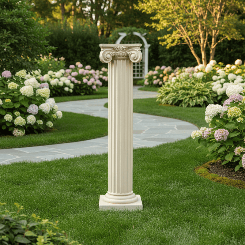 Ionic Fineline Outdoor Statue (12 - Inch) Side Angle