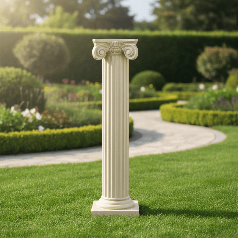 Ionic Fineline Outdoor Statue (15 - Inch) Side Angle