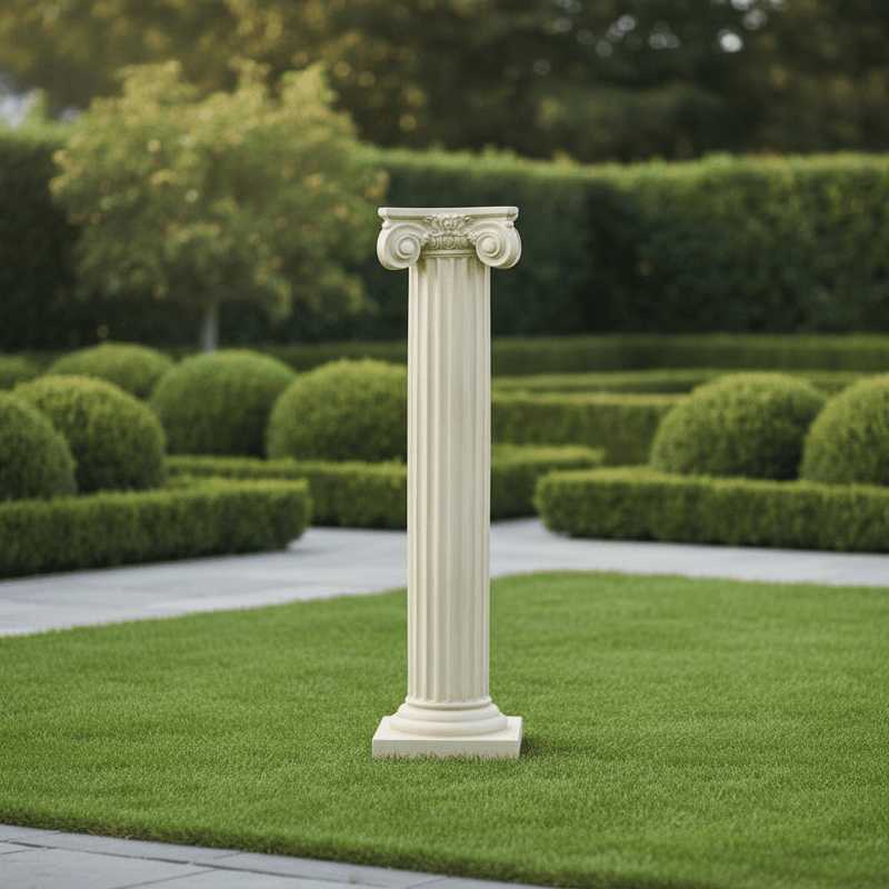 Ionic Fineline Outdoor Statue (34 - Inch) Side Angle