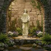 Irish Garden Statue (18.0 - Inch) Side Angle