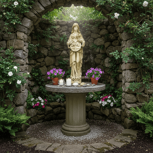 Irish Garden Statue (18.0 - Inch) Side Angle