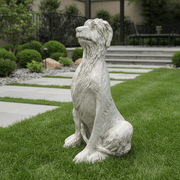 Irish Wolfhound Dog Garden Statue (49 - Inch) Side Angle