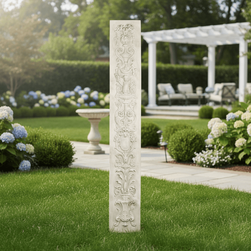 Italian Pilaster Outdoor Statue (72 - Inch) Side Angle