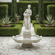 Italian Shell Fountain Garden Fountain (72 - Inch) Side Angle
