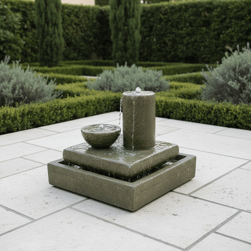 Iwa Tranquility Garden Fountain (22 - Inch) Side Angle