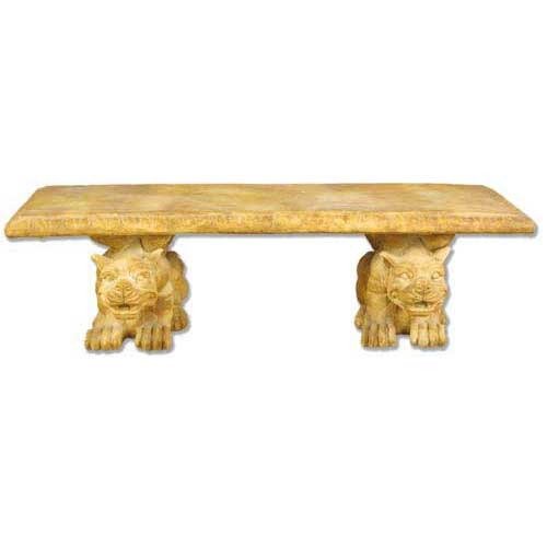 Jaimy Gargoyle Bench W Statue (30 - Inch)