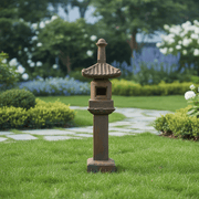 Japanese Lantern Statue (62 - Inch) Side Angle