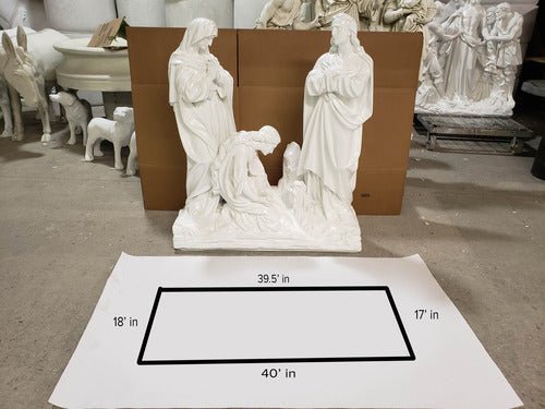 Jesus Crucifixion Religious Statue (96-Inch)