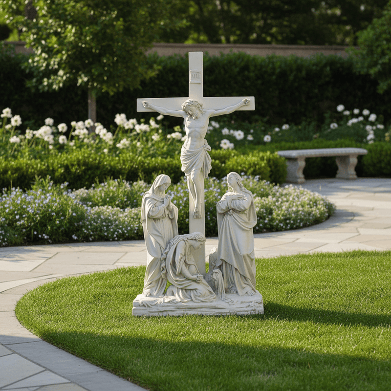 Jesus Crucifixion Religious Statue (96-Inch)