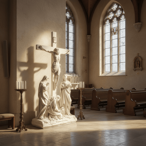 Jesus Crucifixion Religious Statue Station 12 (50-Inch)