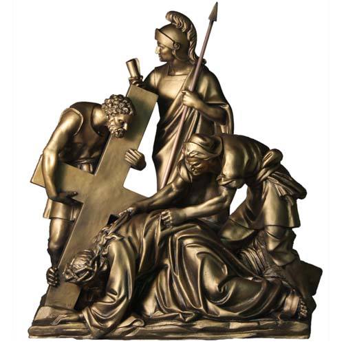 Jesus Falls Religious Statue Station 7 (54-Inch)